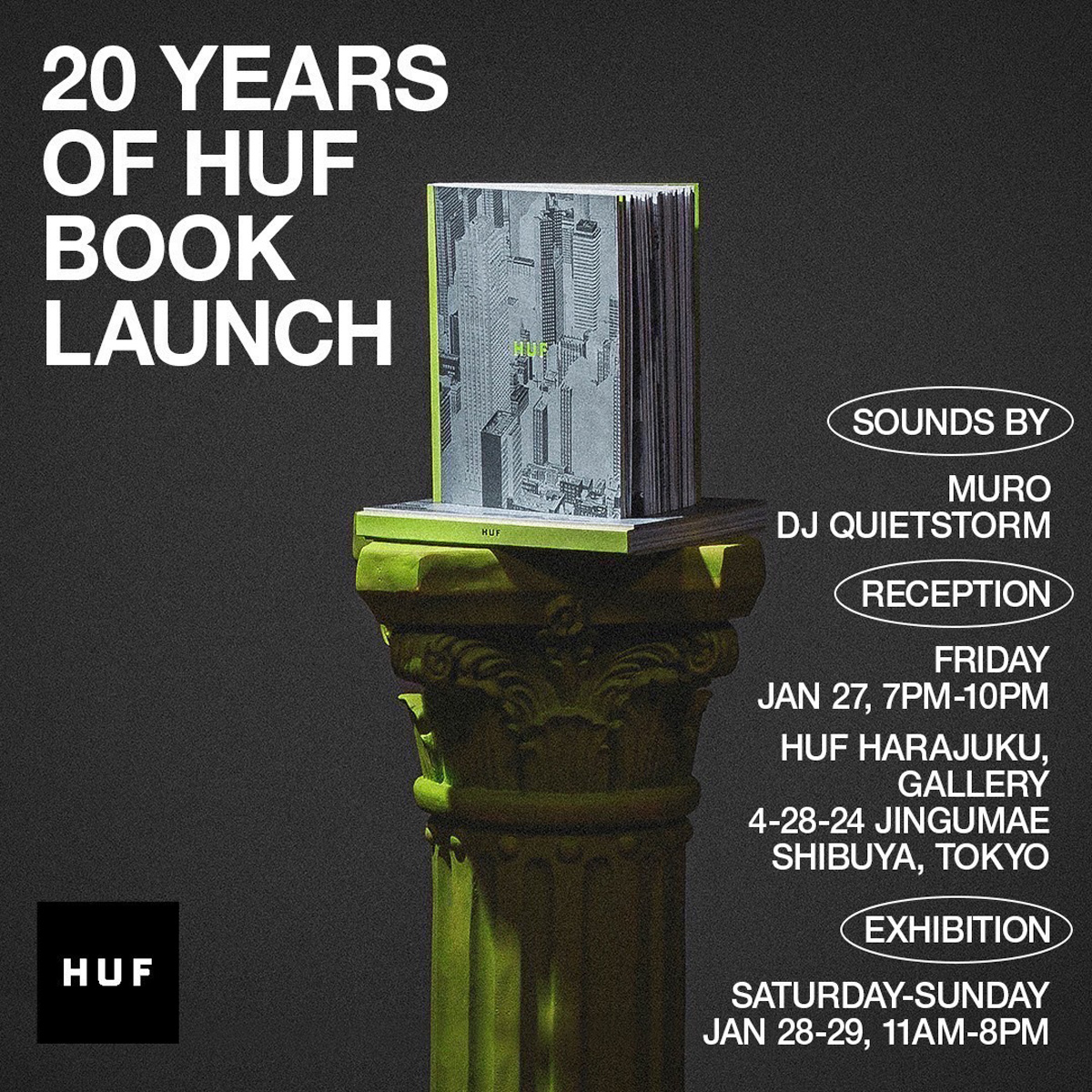 20 YEARS OF HUF HARDCOVER BOOK LAUNCH
